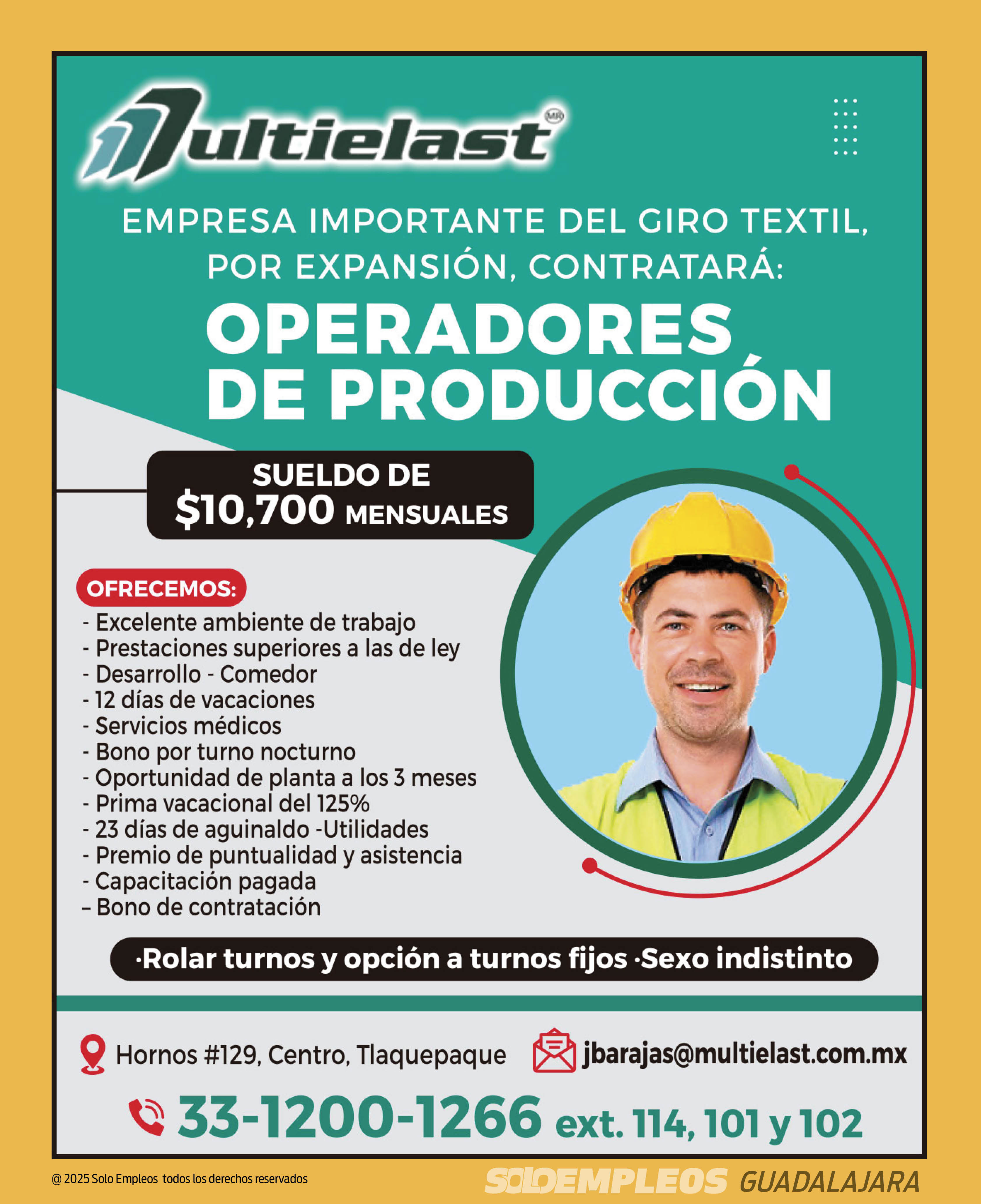 Vacante en Guadalajara publicada el 2026-05-15