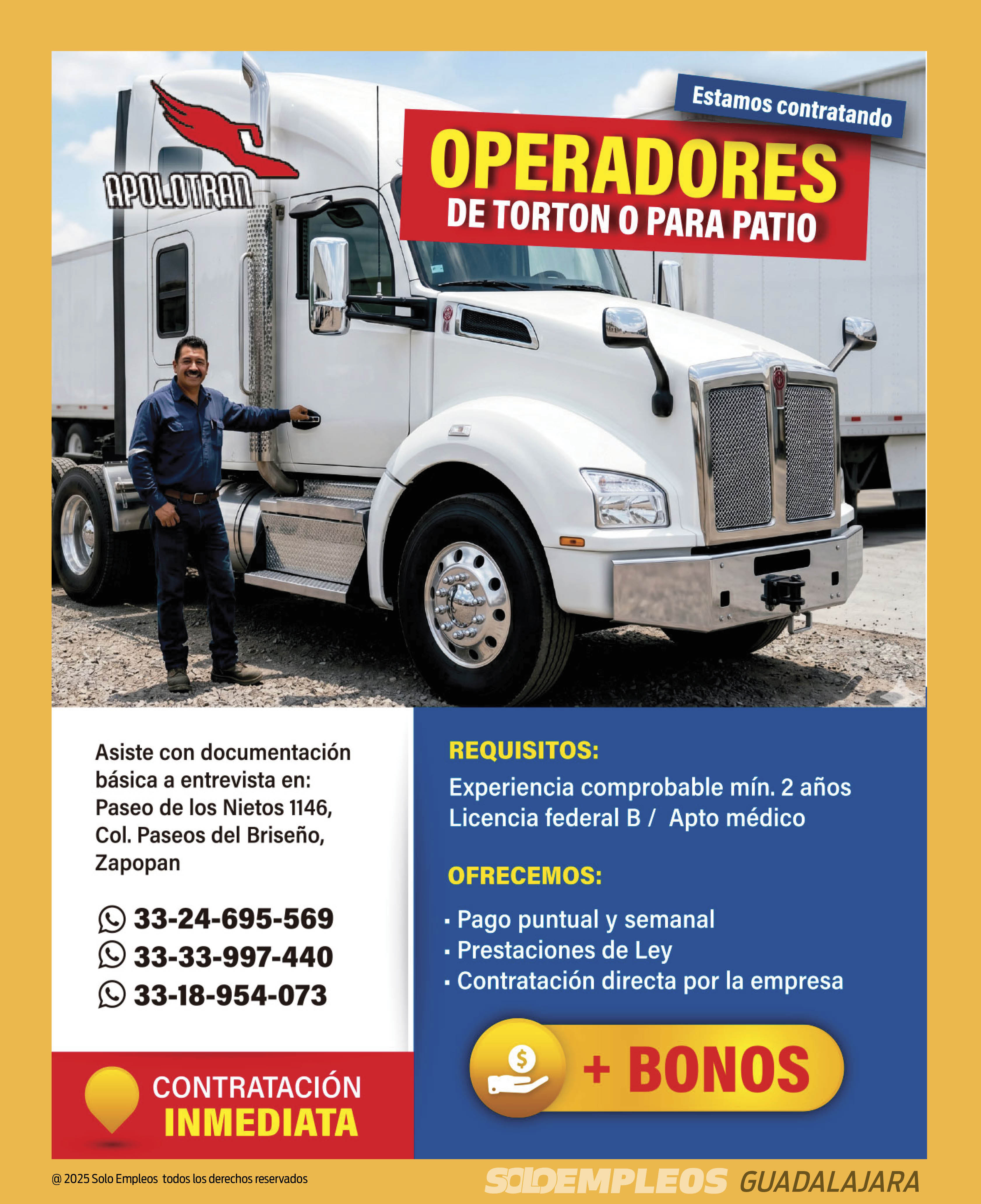 Vacante en Guadalajara publicada el 2026-05-15