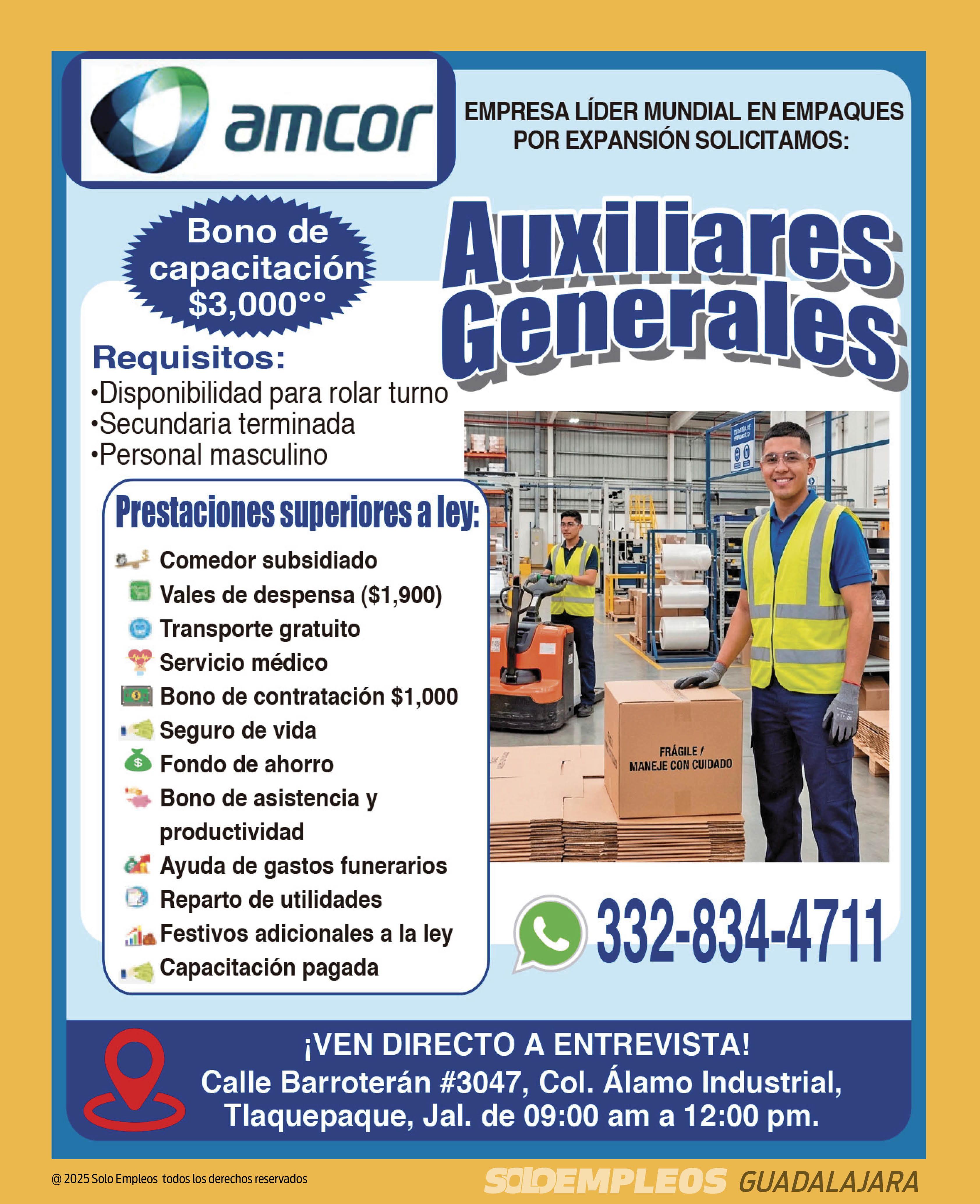 Vacante en Guadalajara publicada el 2026-05-15