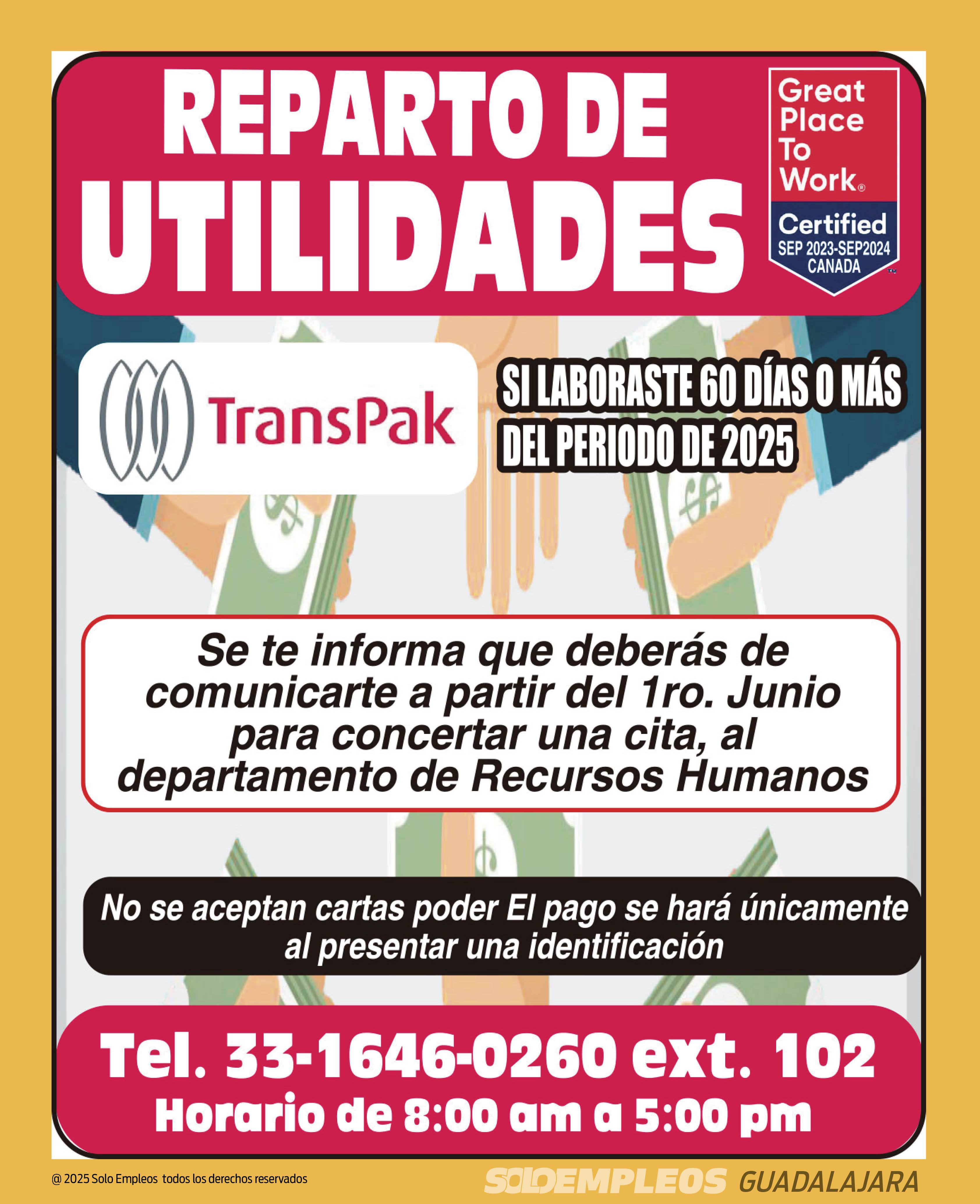 Vacante en Guadalajara publicada el 2026-05-15