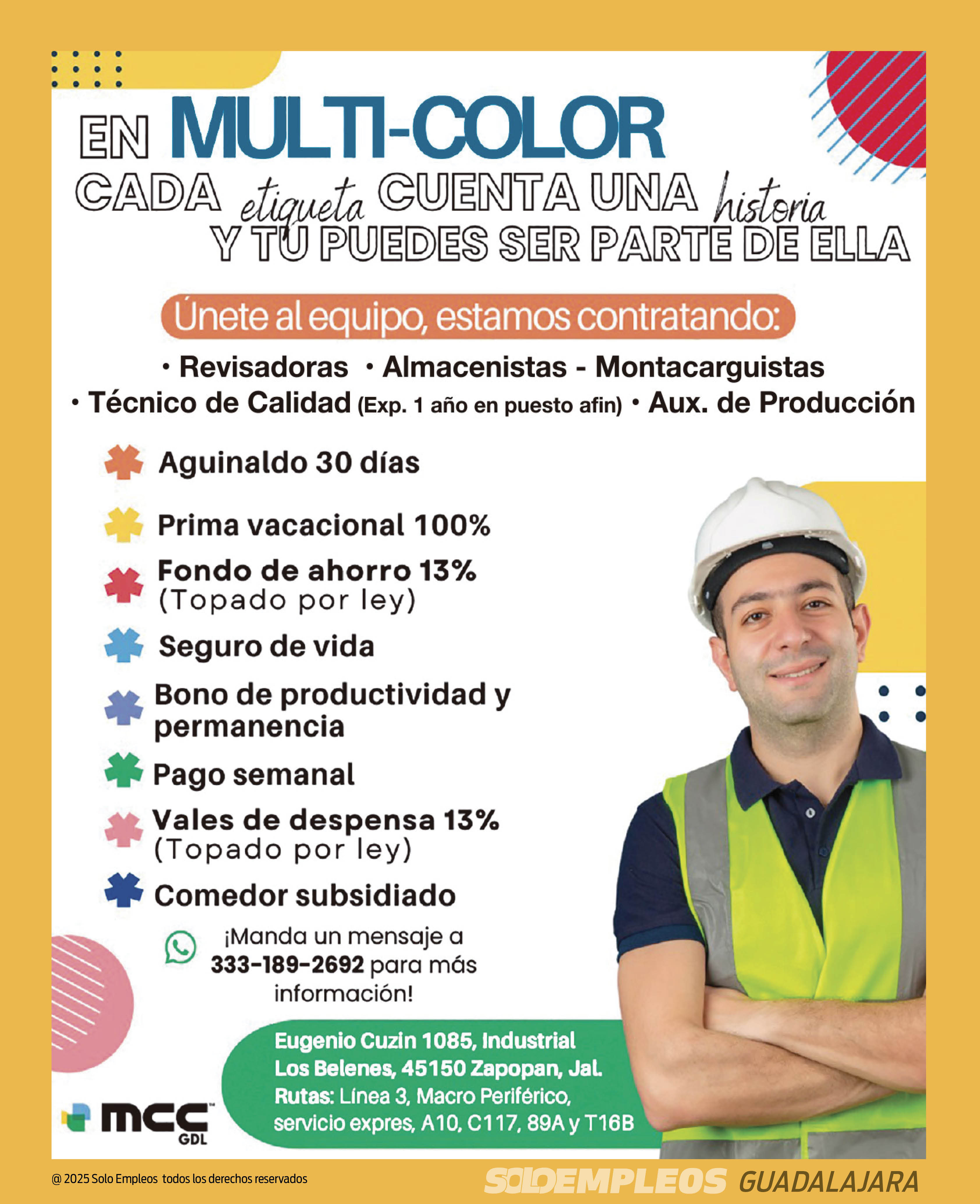Vacante en Guadalajara publicada el 2026-05-15