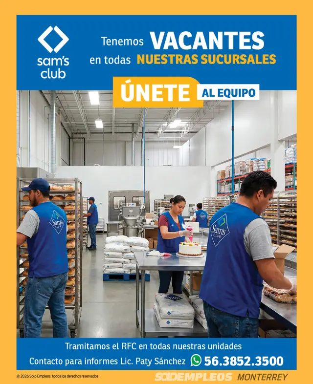Vacante de empleo en Monterrey publicada el 2026-07-24 en Solo Empleos
