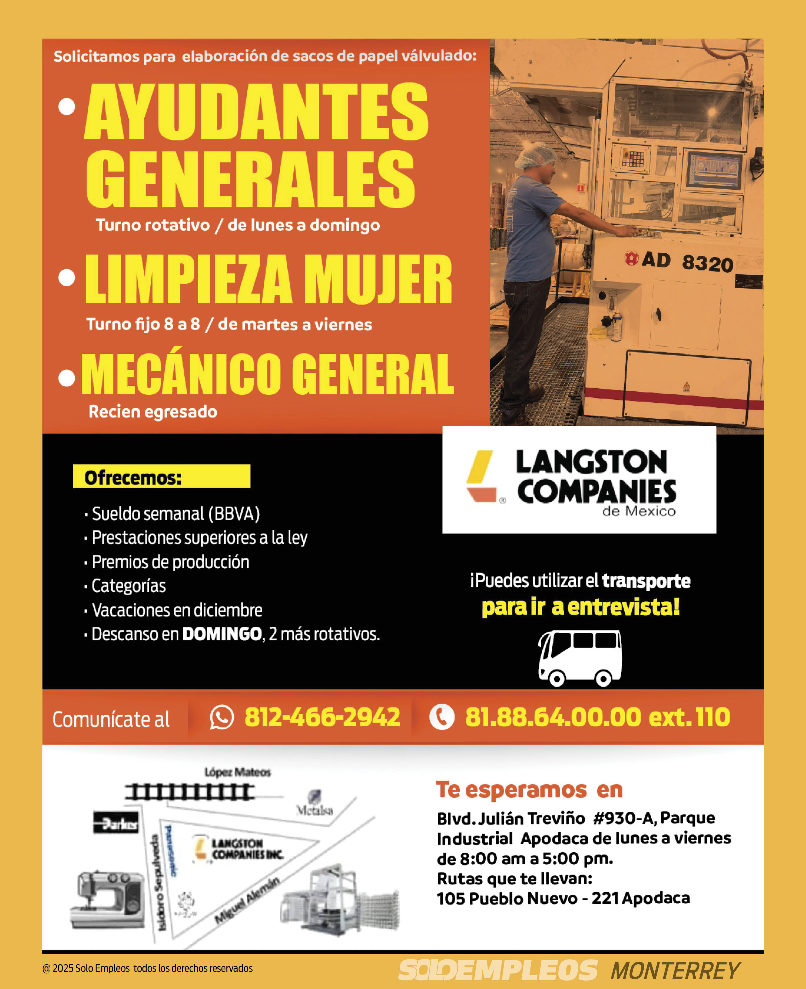 Vacante en Monterrey publicada el 2026-05-15