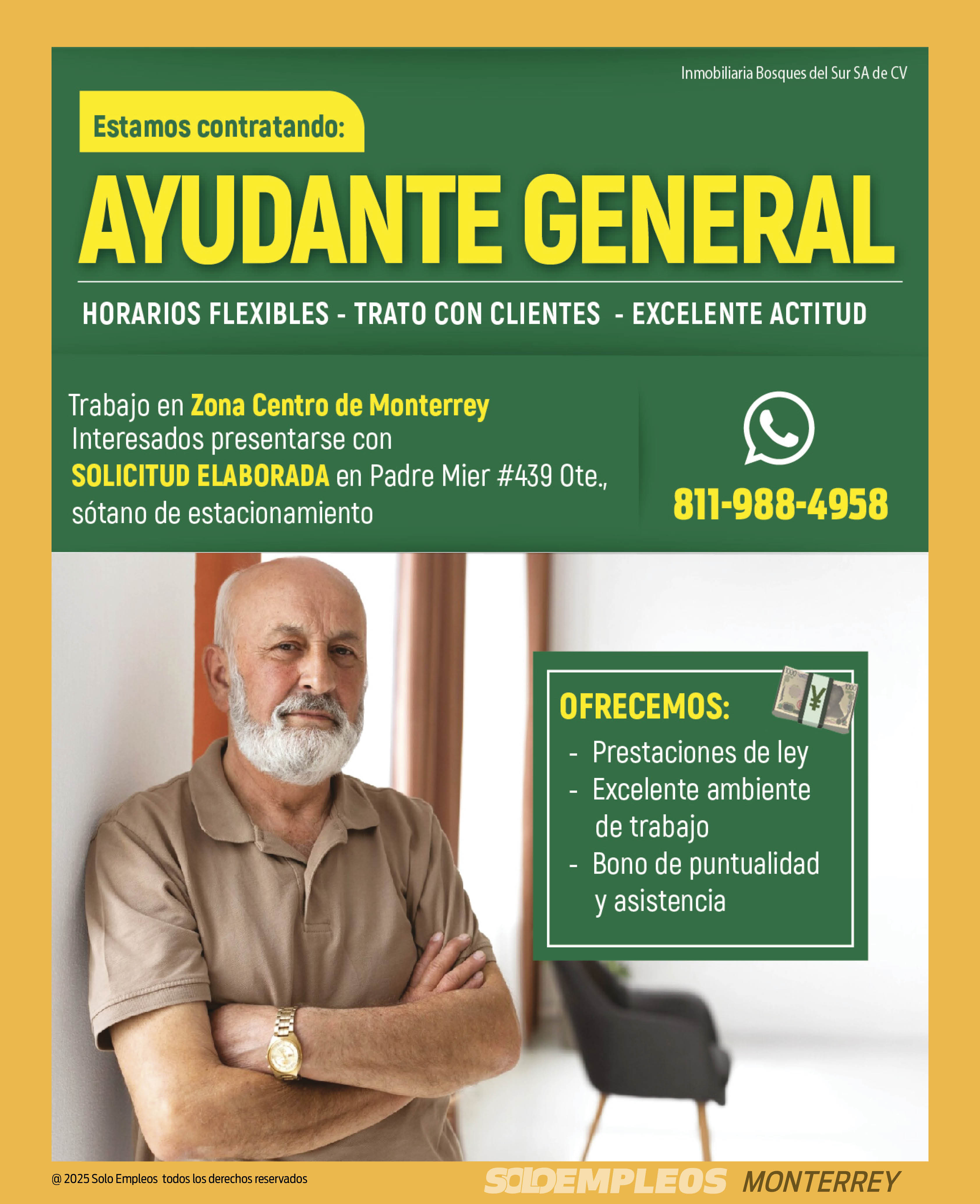 Vacante en Monterrey publicada el 2026-05-15