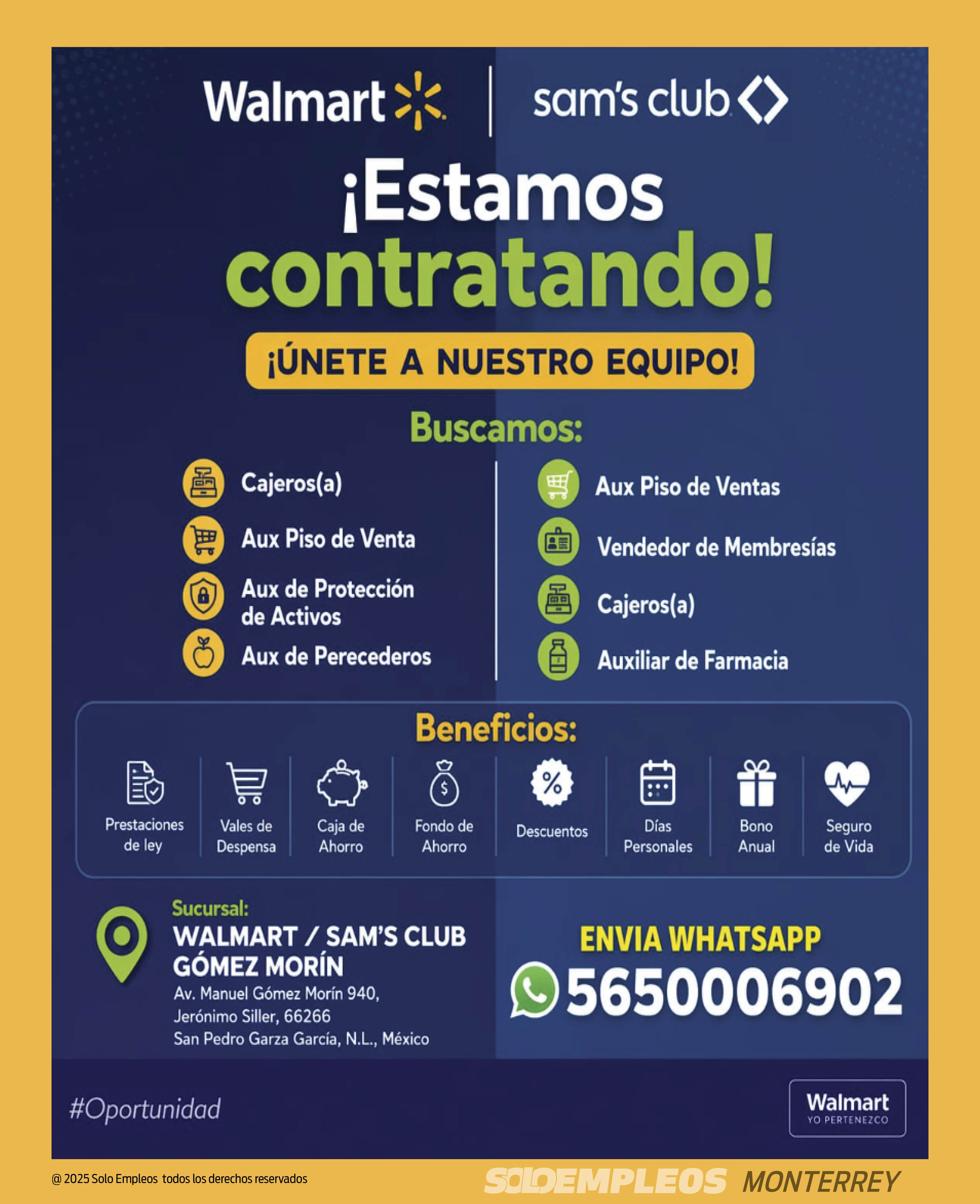 Vacante en Monterrey publicada el 2026-05-15