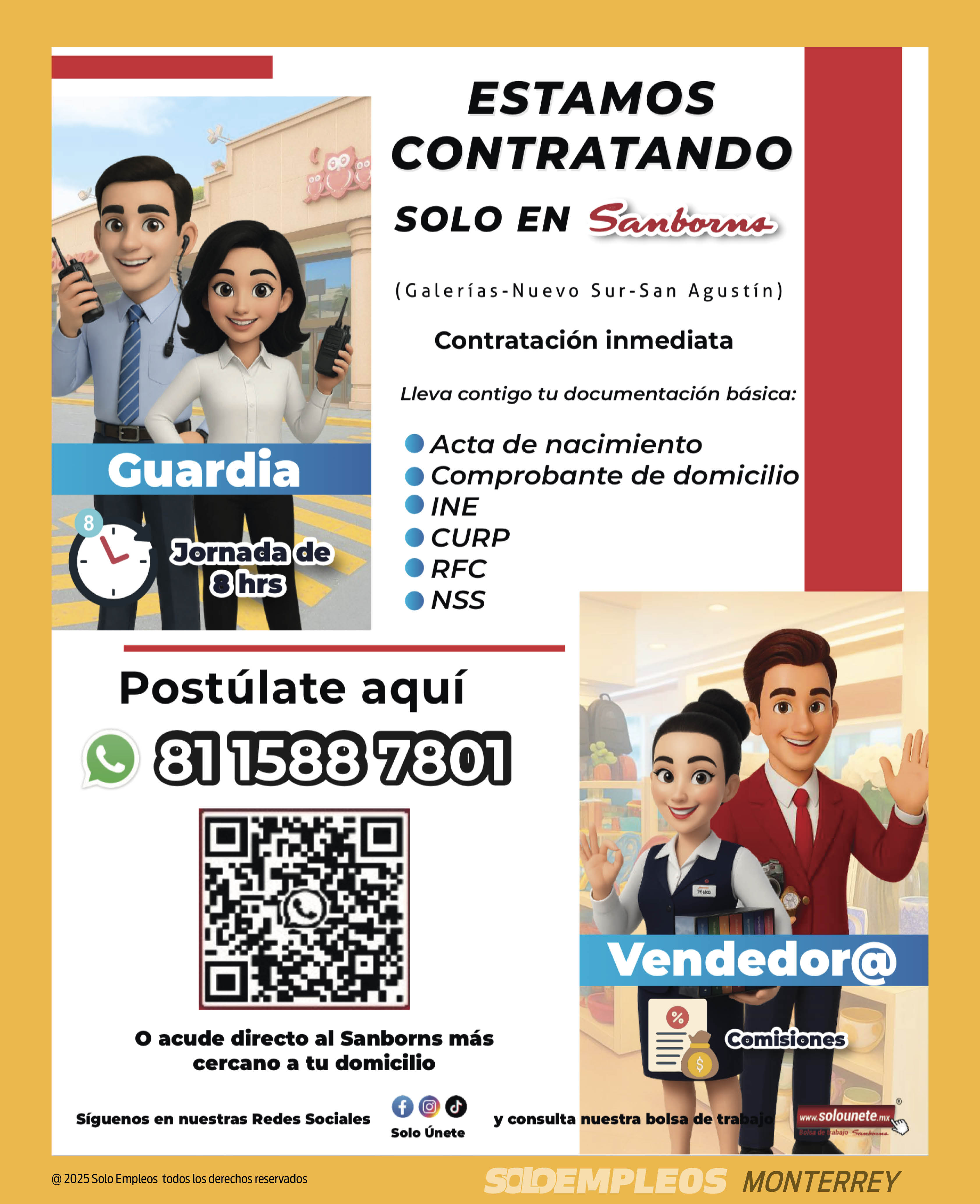 Vacante en Monterrey publicada el 2026-05-15